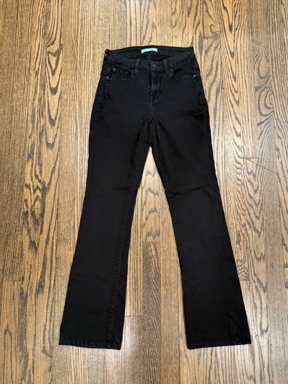 7 For All Mankind Black Flare Jeans